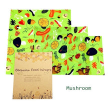 Load image into Gallery viewer, Zero Waste Reusable Food Wraps Sustainable Organic Bees Wax Lid Cover Wrap Food Storage Eco Friendly Sandwich Fruit Beeswax Wrap