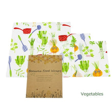 Load image into Gallery viewer, Zero Waste Reusable Food Wraps Sustainable Organic Bees Wax Lid Cover Wrap Food Storage Eco Friendly Sandwich Fruit Beeswax Wrap