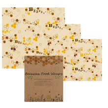 Load image into Gallery viewer, Zero Waste Reusable Food Wraps Sustainable Organic Bees Wax Lid Cover Wrap Food Storage Eco Friendly Sandwich Fruit Beeswax Wrap