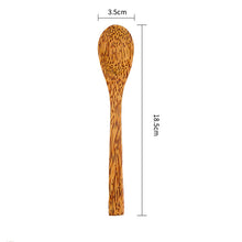 Load image into Gallery viewer, Natural Superior Coconut Bowl Spoons Forks Set 100% Hand-Made Eco Friendly Polished With Coconut Oil Biodegradable Bowl No Waste
