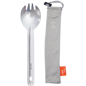 TiTo Titanium spork Outdoor Camping titanium alloy spoon Picnic Fork Ultralight Environmental pure titanium Tableware Portable