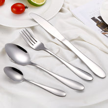 Load image into Gallery viewer, 2018 Multi-Colors Rainbow Cutlery Set Dinnerware Set Black Cutlery Kit Fork Knife Stainless Steel Silverware Home Tableware Set
