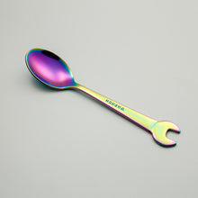 Load image into Gallery viewer, WOWCC Food Picks Stainless Steel Wrench Shape Fork Spoon Dinner Fruit Dessert Long Tableware Forks Tool Picnic Bento Accessories
