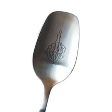 Load image into Gallery viewer, Skeleton Skull Printed Spoon Forks Stainless Steel Coffee Spoon Western Tableware
